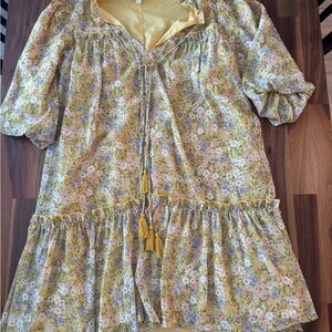 Moodie Yellow Floral Dress